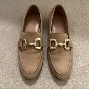 a new day Tan Loafers with Gold Buckle